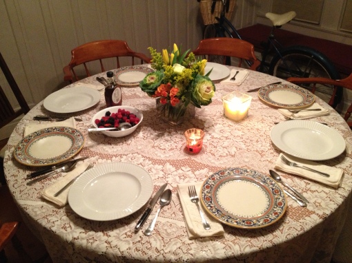 the lovely tablescape